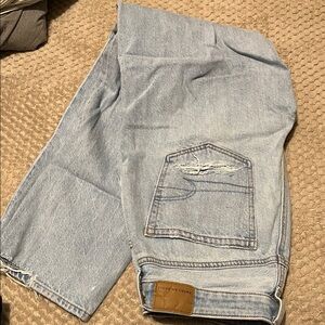 American Eagle Outfitters Light Blue Straight Leg Jeans